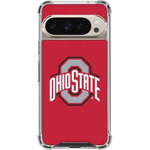 Ohio State University Buckeyes Red Logo Pixel 9 Pro XL Clear Case
